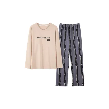 Herbal Primer Pajama Set Men Apricot