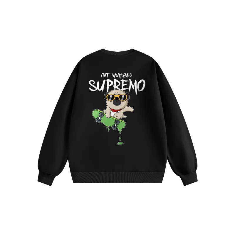 Supremo Cat Sweatshirts Unisex-1