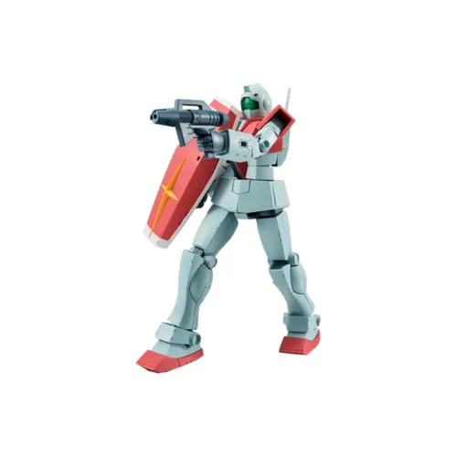 BANDAI ROBOT Soul RGM-79 Jim Gundam Anime Version Assembled Models 12cm