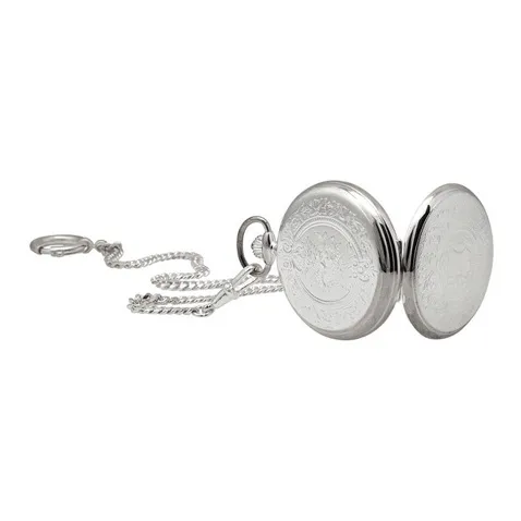 TISSOT Mechanical Movement-Manual Mechanical Movement Pocket Watches Men's Watches Silver T83.1.406.12-4