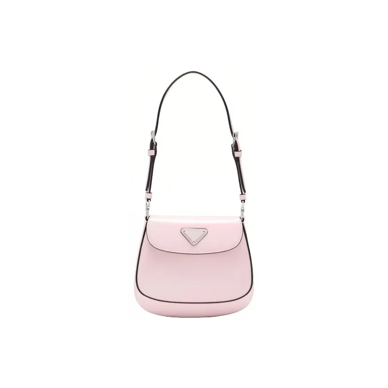 PRADA Cleo Leather Shoulder Bag Crossbody Bag Handbag Women's Pink-0