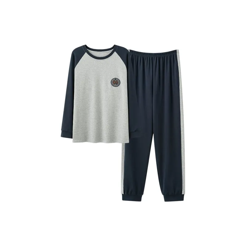 The Story Of The Flower Season Pajama Set Men's Gray-0