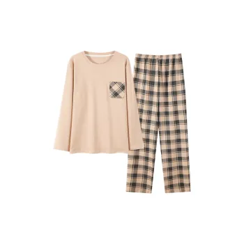 The Story Of The Flower Season Pajama Set Men's Apricot