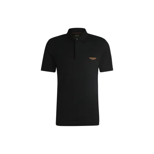 Aston Martin X HUGO BOSS Polo Shirts Men Black