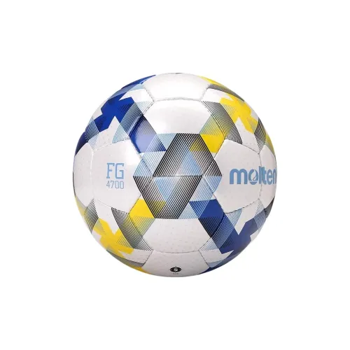 Molten Size 5 Ball Soccer PU Hand-Stitched Soccer Ball Unisex White