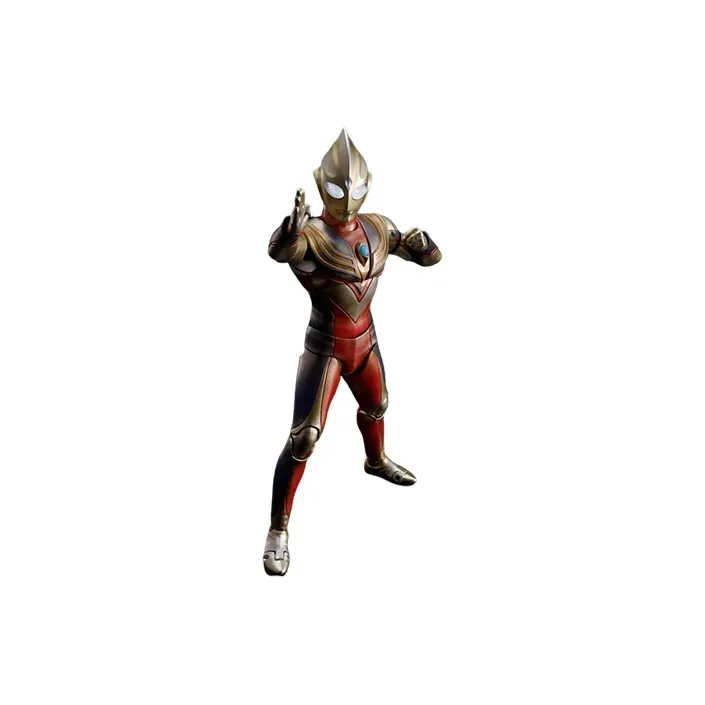 BANDAI SHF Ultraman Tiga Authentic Bone Carving Sparkling Tiga Action Figures 15cm-1