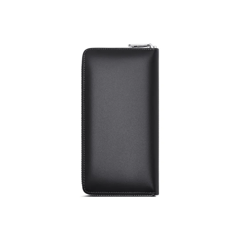 SEPTWOLVES Cow Leather Clutch Men Black-2