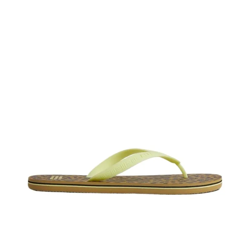 REEF Quick Dry Flip Flops Men Leopard Print-1