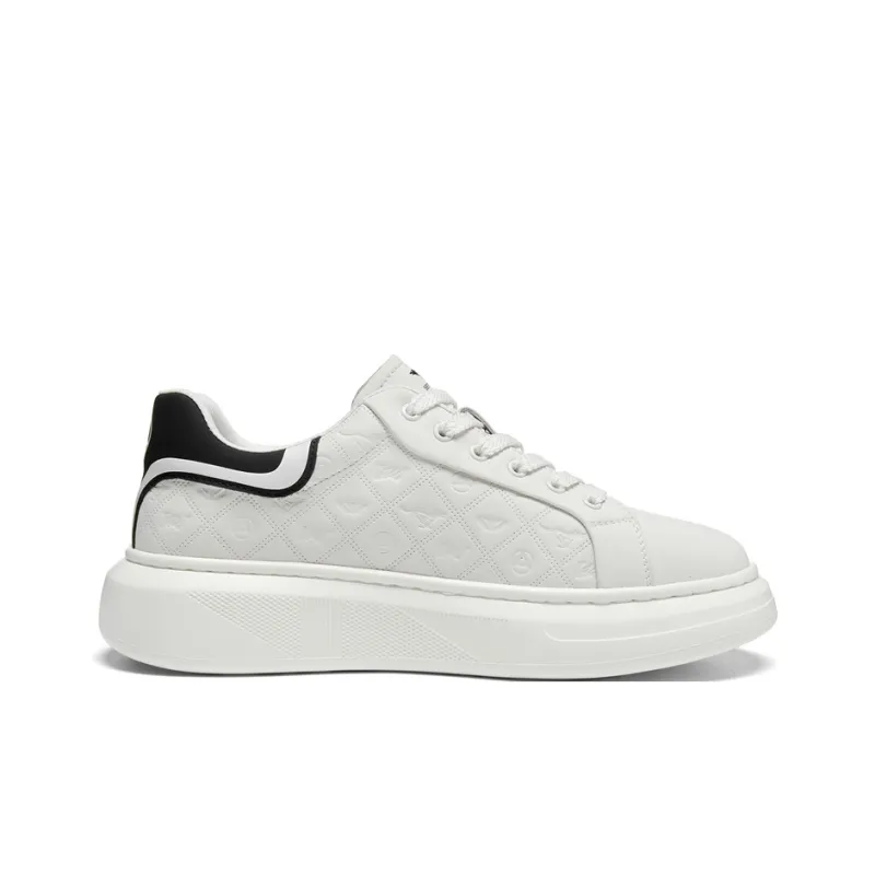 SEPTWOLVES Slip-Resistant Cushioning Wear-Resistant Lightweight Height-Increasing Low-Top Skateboard Shoes Men-12