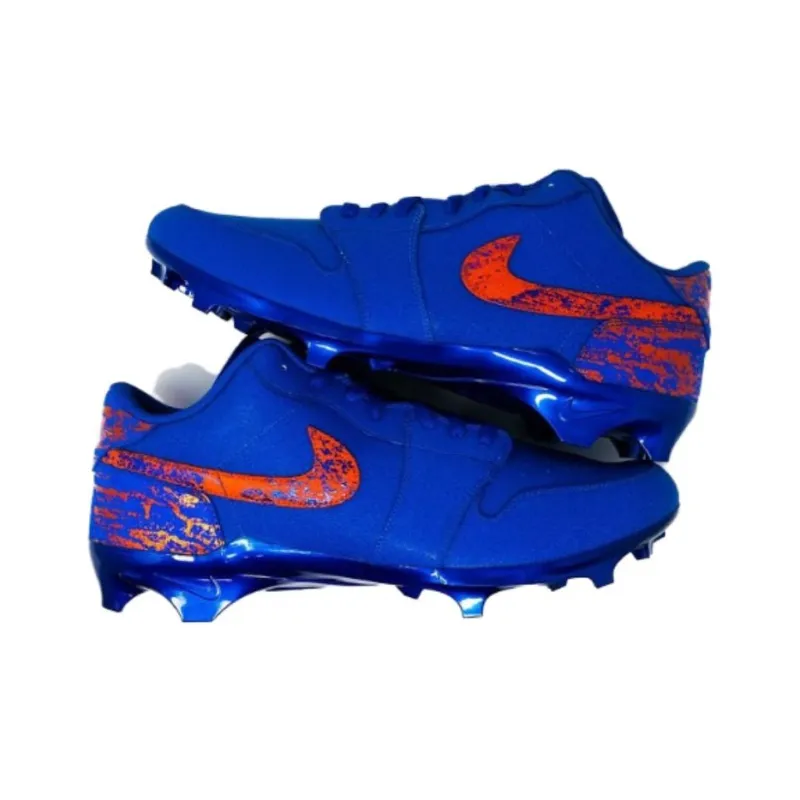 Jordan Air Jordan 1 Anti-Slip Wear-Resistant Soccer Shoes Men Blue-2