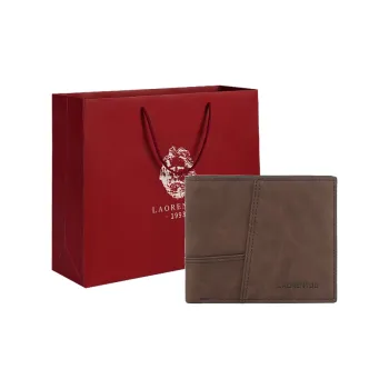 Old Man's Head Synthetic Leather Wallet Men Coffee