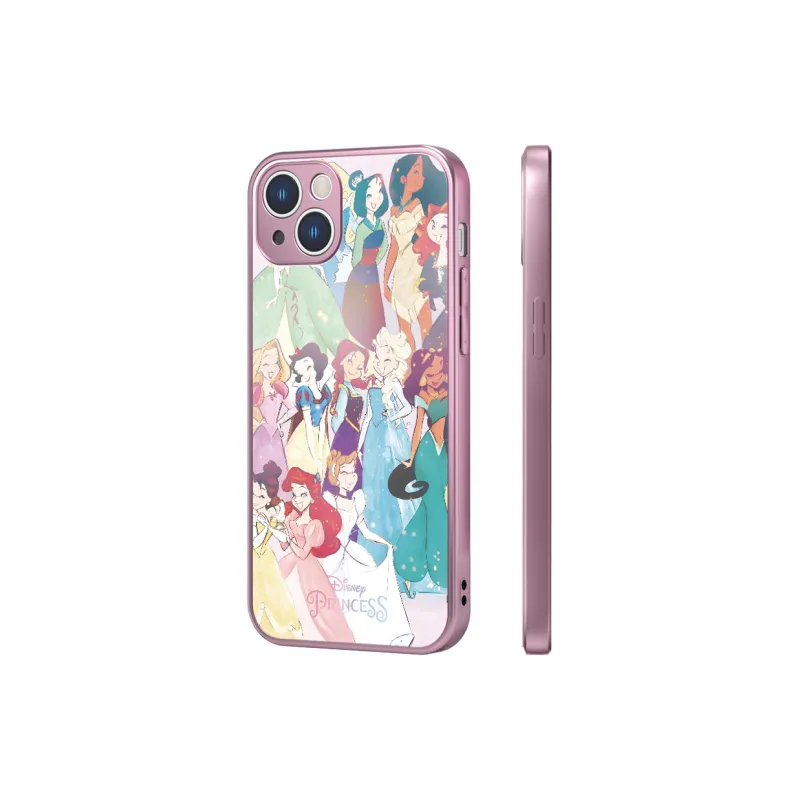 Disney Glass Material Princess Collection Phone Cases For Iphone11/12/13/14/PLUS/PRO/MAX-1