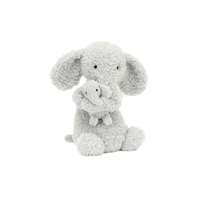 JELLYCAT Huddles Grey Elephant Stuffed Animal-0