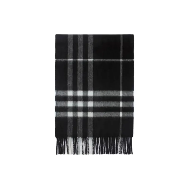 Burberry Checked Fringed Edege Scarf-1