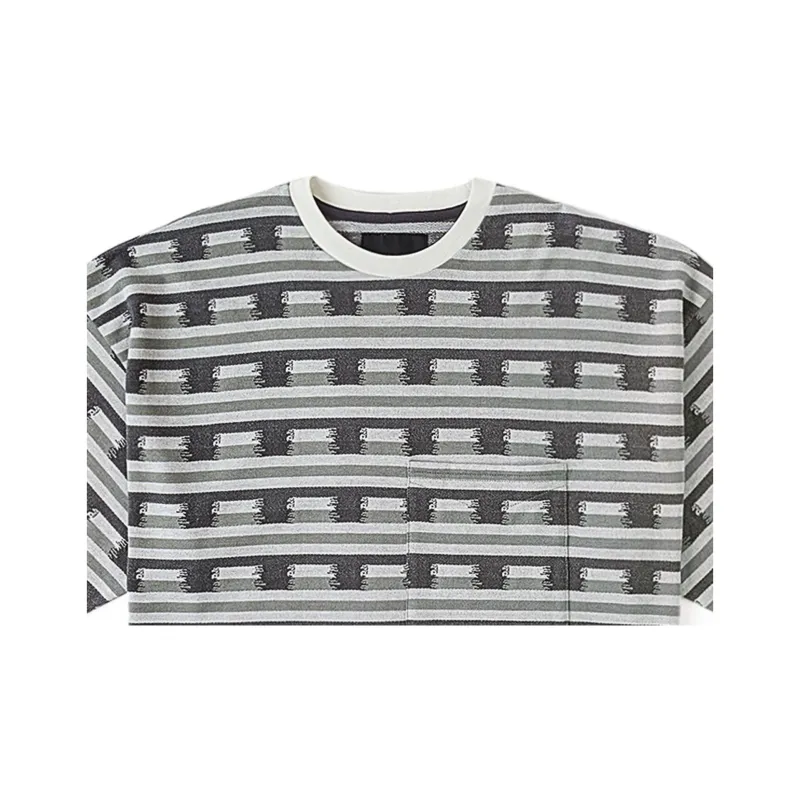 Vans T-Shirt Unisex Gray Stripes-2