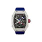 Blue Strap White Watch Case