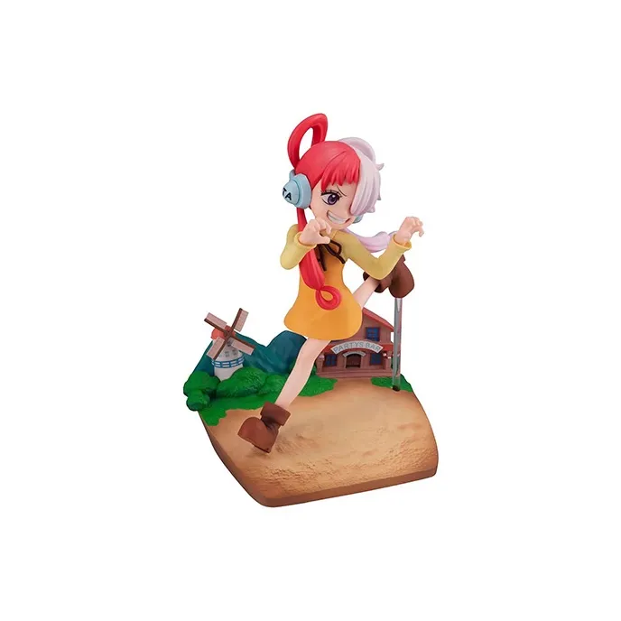 MegaHouse One Piece MH GEM Red Haired Songstress, Uta, Run, Childhood Chibi Figures 13cm-1