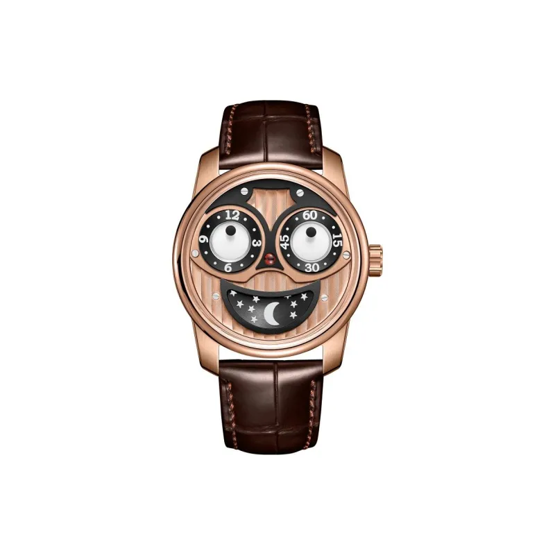 OBLVLO Automatic Mechanical Movement Watch Men's Watches Gold Dial-0