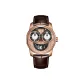 OBL-JM-Rose Case Rose Dial Brown Strap
