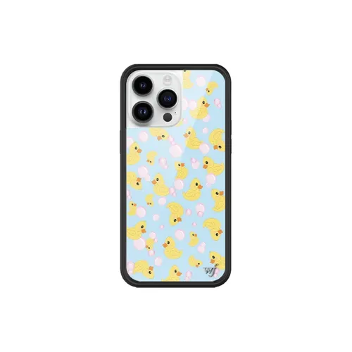 WILDFLOWER Silicone Material Little Yellow Duck Phone Cases Compatible With Apple IPhone 15/14/13/Pro/Ma Girlish