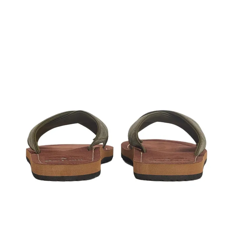 BARBOUR Slide Slippers Men Green-5