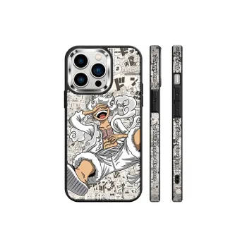 MSMF Glass Material Nika Luffy One Piece Anime Men's Niche Trendy Phone Cases For Iphone12/13/14/15/PLUS/pro/promax