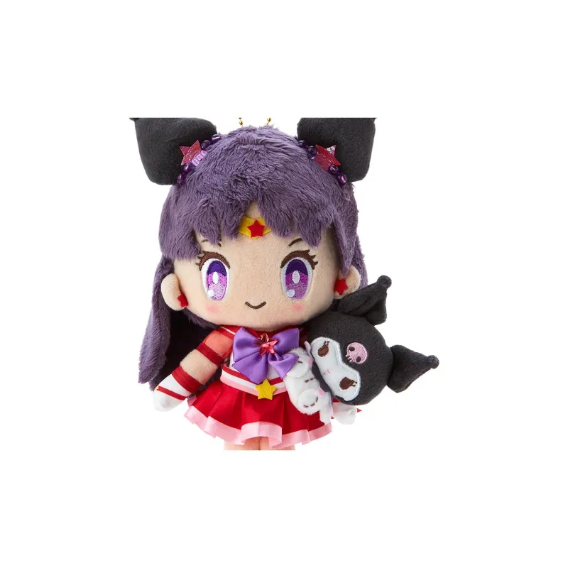Sanrio Kuromi Sailor Moon Ami Mizuno Kuromi Controller Cosmos Theater Edition Keychain Dolls Plush Pendant 23cm Height-2