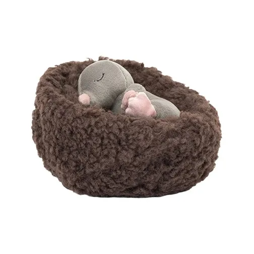 JELLYCAT Forest Animal Collection Hibernating Mole Dolls Plush Doll 12cm High-1