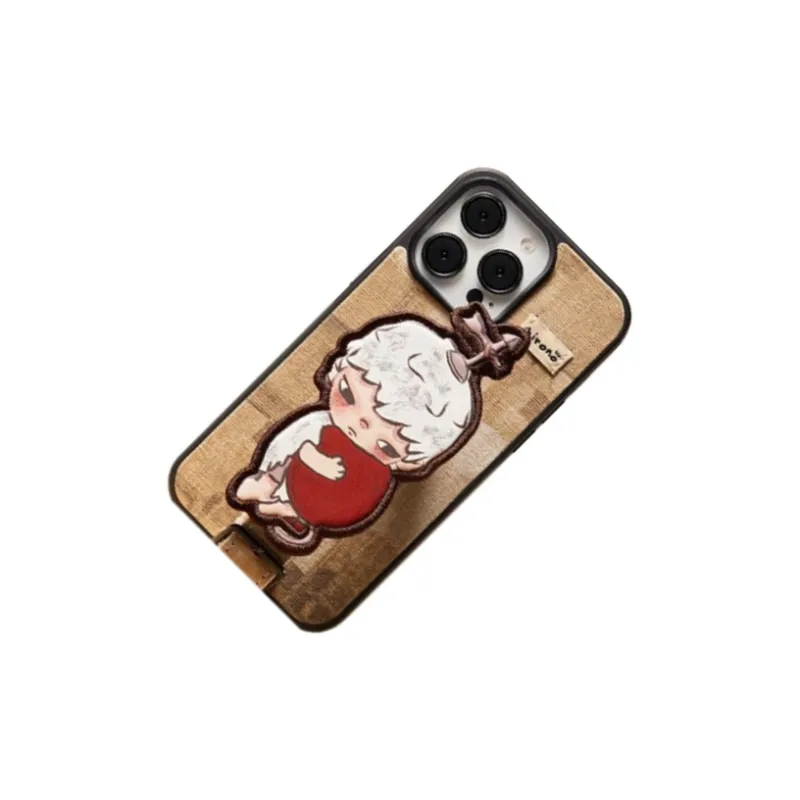 POP MART TPU/PC/Canvas/PU Material HIRONO Mute Drama Collection Phone Case Compatible With IPhone 14 Pro Max-2