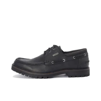 BARBOUR Basalt Boat Shoes Men's Black