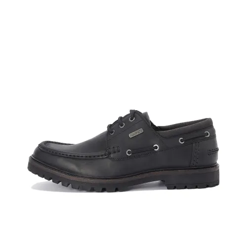 BARBOUR Boat Shoes Men Black