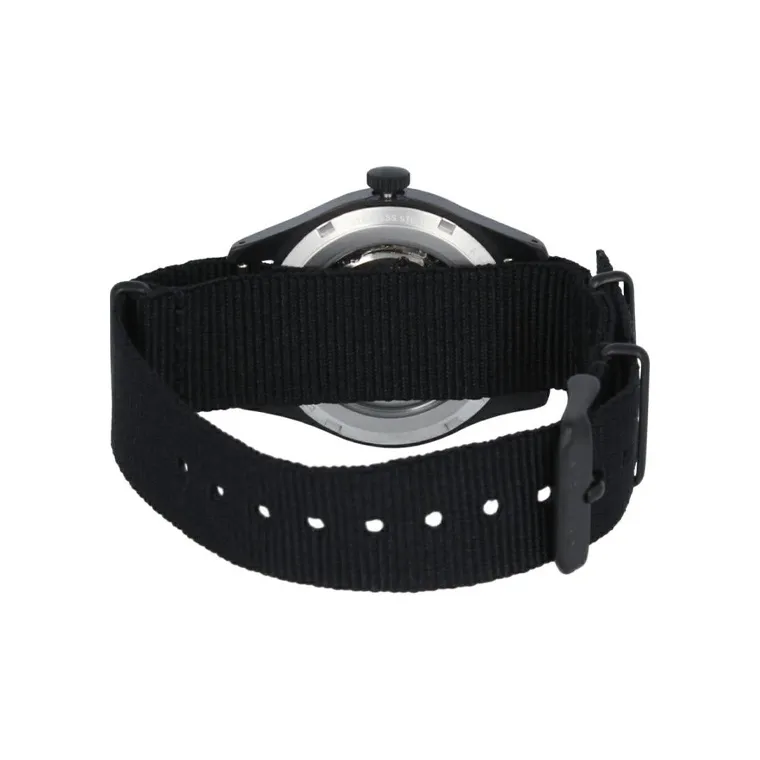 SEIKO Automatic Mechanical Movement Nylon Strap Watch 39mm Men's Watches Black Dial SRPJ11K-3