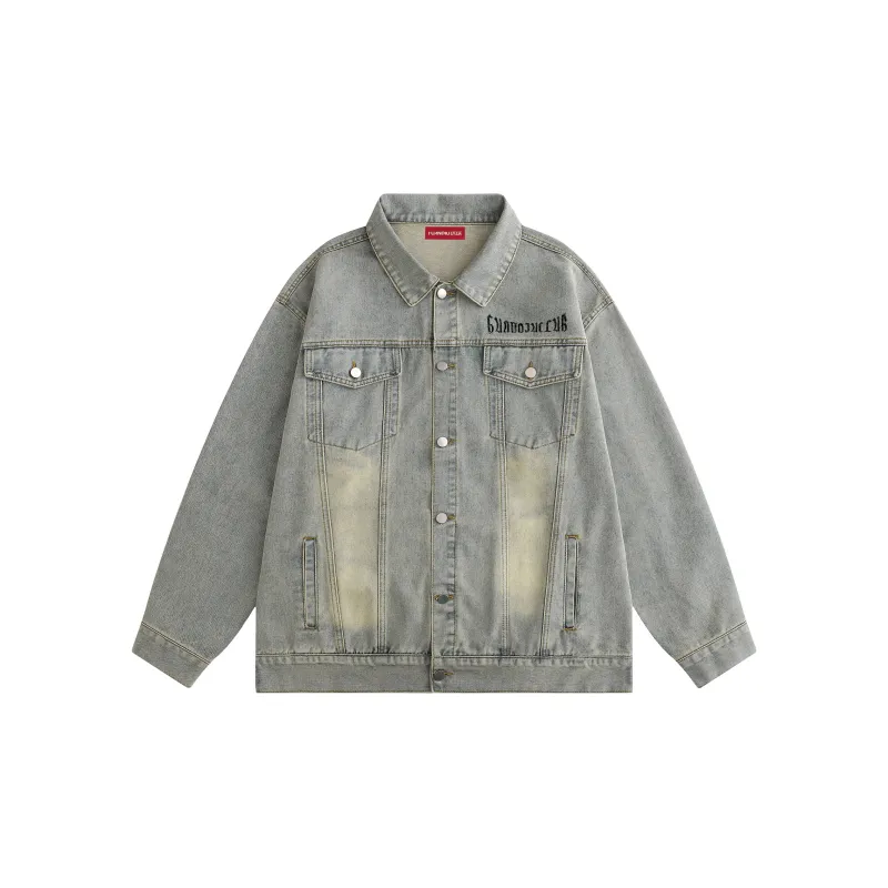 HUANQIU Denim Jackets Unisex-1