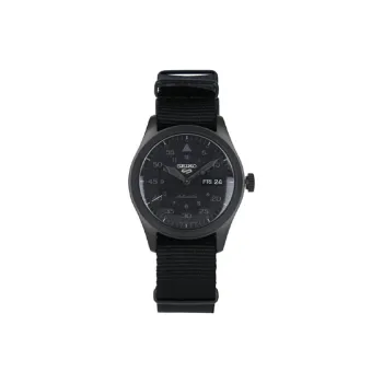 SEIKO Automatic Mechanical Movement Nylon Strap Watch 39mm Men's Watches Black Dial SRPJ11K