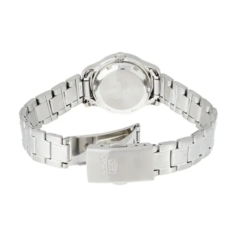 SEIKO Seiko5 Collection Mechanical Movement Stainless Steel Strap Watch Women's Watch White Dial-1