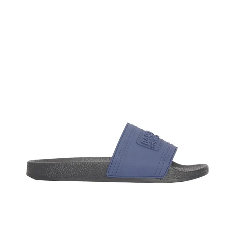 BARBOUR Slide Slippers Men's Blue-1