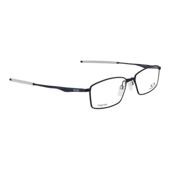 Oakley Rectangular Eyeglass Frames Unisex Black Blue Titanium