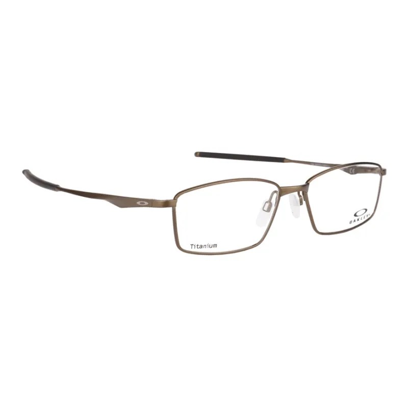 Oakley Rectangular Eyeglass Frames Unisex Black Blue Titanium-4