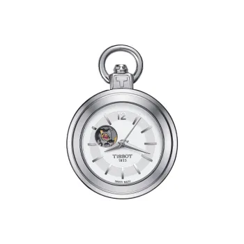 TISSOT Mechanical Movement Manual Mechanical Movement Stainless Steel Case Pocket Watch 28mm Unisex Silver
