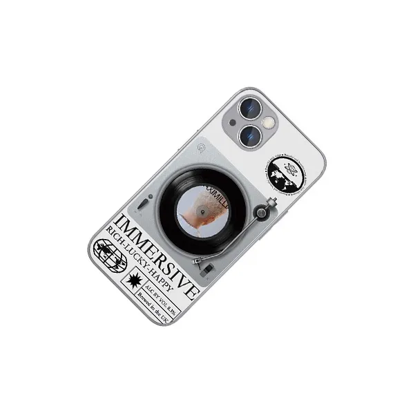 MSMF Glass Material Creative Record Phone Cases Compatibility With Apple Collection-2