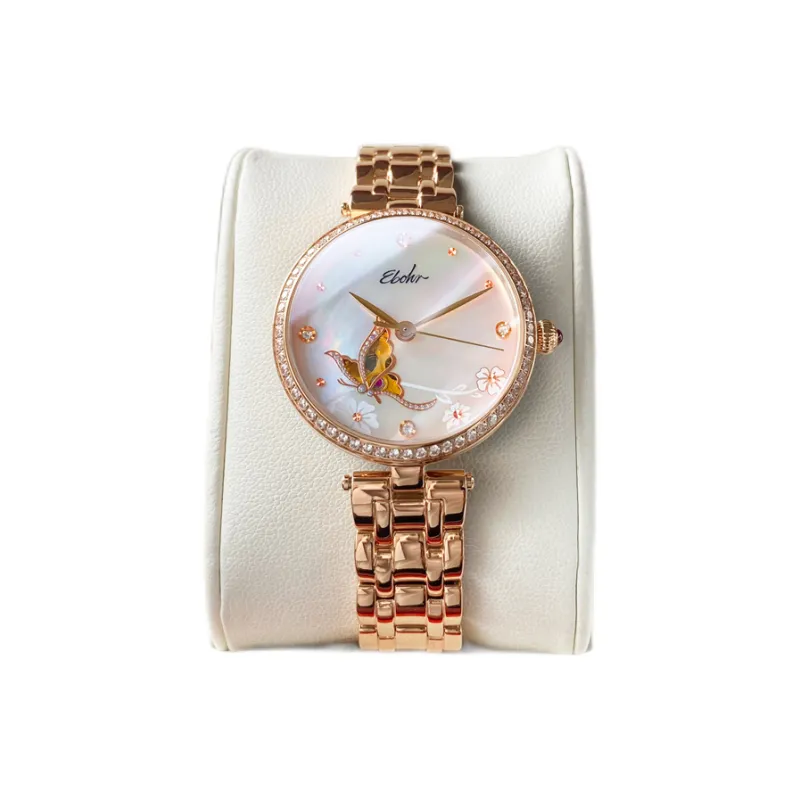 EBOHR Revenge Collection Mechanical Movement Watch Women's Mother-of-Pearl Color Watch Dial-4