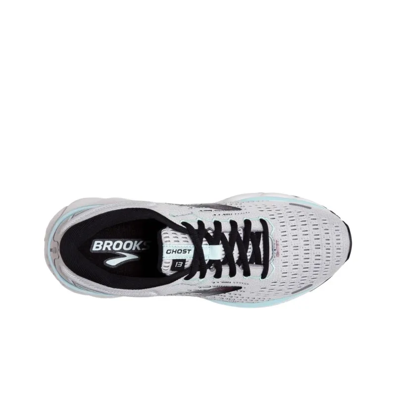 Brooks Ghost 13 Slip Resistant Breathable Low Top Running Shoes Women's Gray-2