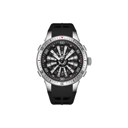 HANBORO Mechanical Movement Silicone Strap Watch Men's Watches White Dial HBR9029