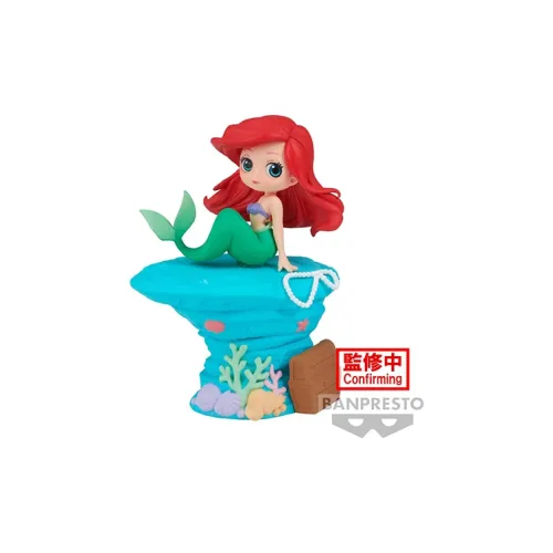 BANPRESTO QPosket Collection Ariel The Little Mermaid Shape Version A Pink/Blue Chibi Figures 9cm