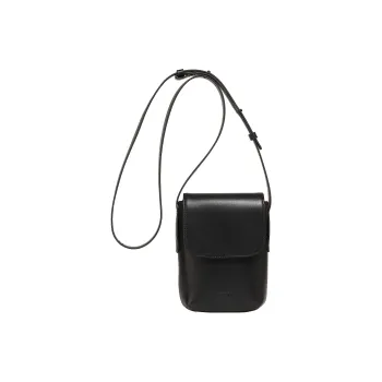 Miao Di Cow Leather Shoulder Bag, Crossbody Bag Trumpets Women's Brick Red/Vintage Black/Milkshake White