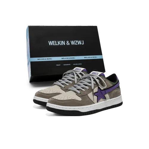 WELKIN&WZWJ Skateboard Shoes Unisex Low-Top Purple