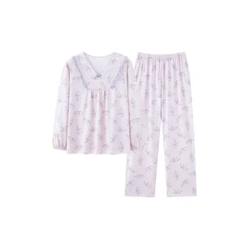 CAIHENGTONG Pajama Set Women's Full Coverage Floral