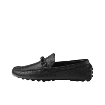 HERMES Alessandro Beanie Shoes Men Black