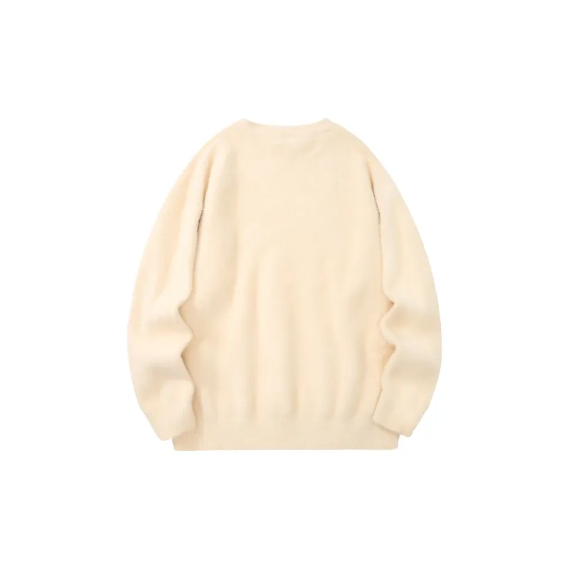 Suamoment Casual Loose Fit Wool Knitwear Unisex-13