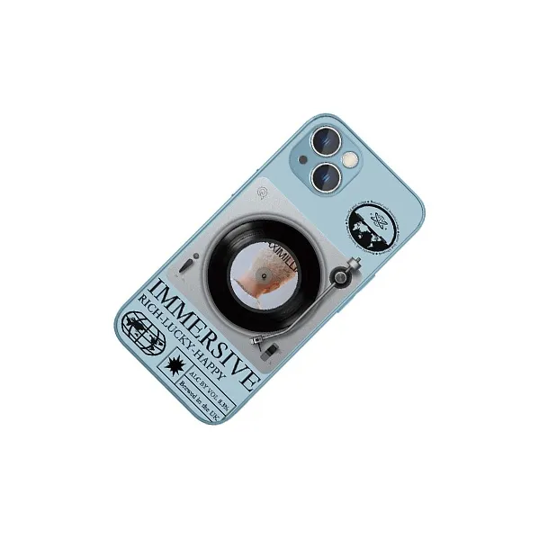 MSMF Glass Material Creative Record Phone Cases Compatibility With Apple Collection-1